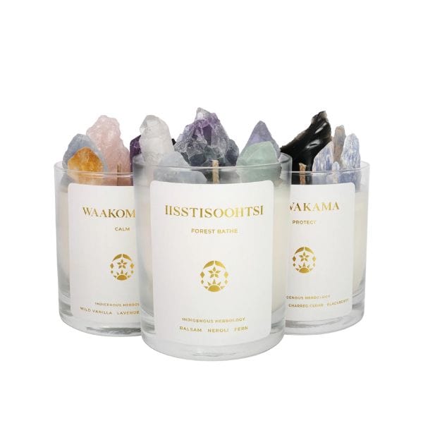 11:11 INTENTION CANDLE - ANGEL HOUR 10.5oz with Crystals